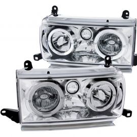 ANZO 1991-1994 Toyota Land Cruiser Crystal Headlights w/ Halo Chrome buy in USA