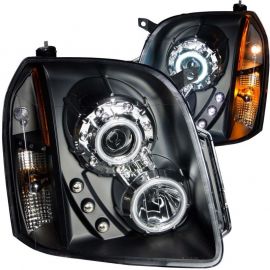 ANZO 2007-2014 Gmc Yukon Projector Headlights w/ Halo Black (CCFL) buy in USA