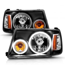 ANZO 2001-2011 Ford Ranger Projector Headlights w/ Halo Black (CCFL) 1 pc buy in USA