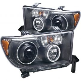 ANZO 2007-2013 Toyota Tundra Projector Headlights w/ Halo Black (CCFL) buy in USA