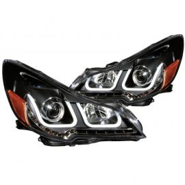 ANZO 2010-2014 Subaru Outback Projector Headlights w/ U-Bar Black buy in USA