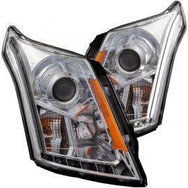 ANZO 2010-2015 Cadillac Srx Projector Headlights w/ Plank Style Design Chrome buy in USA