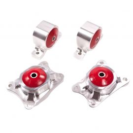 Innovative 00-09 Honda S2000 F-Series Silver Aluminum Mounts 75A Bushings Billet Rear Diff Mounts buy in USA