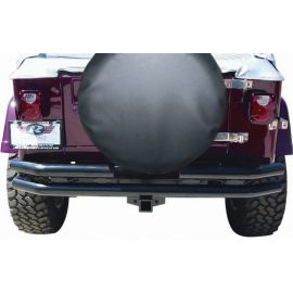 Rampage 1976-1983 Jeep CJ5 Double Tube Rear Bumper - Black buy in USA