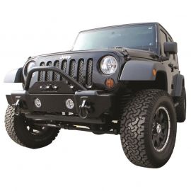 Rampage 2007-2018 Jeep Wrangler(JK) Recovery Bumper Stubby Front - Black buy in USA