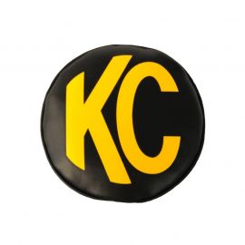 KC HiLiTES 6in. Round Soft Cover (Pair) - Black w/Yellow KC Logo buy in USA