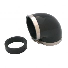 Spectre Coupler Elbow Reducer 3in. / 90 Degree w/2.5in. Insert (PVC) - Black buy in USA