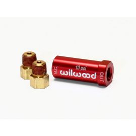 Wilwood Residual Pressure Valve - New Style w/ Fittings - 10# / Red buy in USA