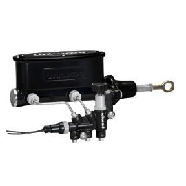 Wilwood HV Tandem M/C Kit w L/H Bracket & Prop Valve - 7/8in Bore Black-W/Push. - Early Mustang buy in USA