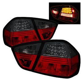 Spyder BMW E90 3-Series 06-08 4Dr LED Tail Lights Red Smoke ALT-YD-BE9006-LED-RS buy in USA