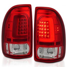 ANZO 1997-2004 Dodge Dakota LED Taillights Chrome Housing Red Lens Pair buy in USA