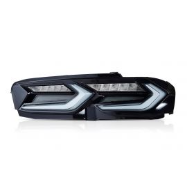 2019-2023 Chevy Camaro Umbra Amber Sequential LED Taillights Gloss BLK/ Smoke Lens buy in USA