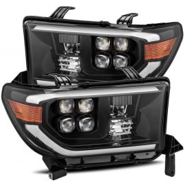 AlphaRex 07-13 Toyota Tundra (w/Lvl Adj) NOVA LED Proj Headlights Plank Alpha Blk w/Seq Signal/RDL buy in USA