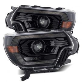 AlphaRex 12-15 Toyota Tacoma PRO-Series Projector Headlights Plank Style Alpha Black w/DRL buy in USA