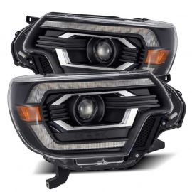 AlphaRex 12-15 Toyota Tacoma LUXX LED Projector Headlights Plank Style Black w/DRL buy in USA