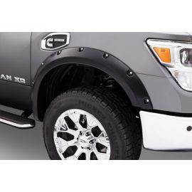 Bushwacker 16-18 Nissan Titan XD Pocket Style Flares 2pc 78.0in Bed - Black buy in USA