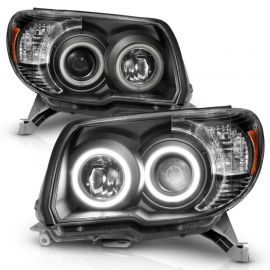 ANZO 2006-2009 Toyota 4Runner Projector Headlights w/ Halo Black buy in USA