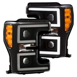 ANZO LED Headlights 17-18 Ford F-250 Super Duty Plank-Style L.E.D. Headlight Black (Pair) buy in USA