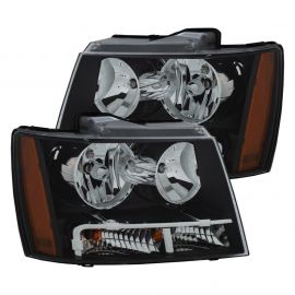 ANZO 2007-2014 Chevrolet Tahoe/Suburban Crystal Headlights Black buy in USA