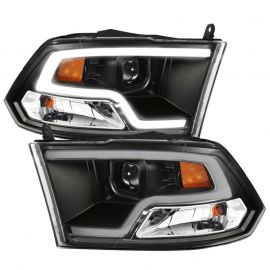 ANZO 09-18 Dodge Ram 1500 Plank Style Projector Headlights Black w/ Halo buy in USA