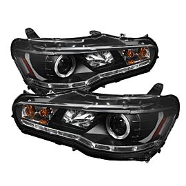 Spyder Mitsubishi Lancer/EVO-10 08-14 Projector Xenon/HID- LED Halo DRL Blk PRO-YD-ML08-HID-DRL-BK buy in USA