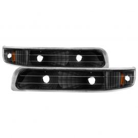 Xtune Chevy Silverado 99-02 Amber Reflector Bumper Lights Black CBL-JH-CS99-AM-BK buy in USA