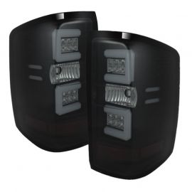 Spyder 14-18 Chevy 1500 / 15-19 GMC 3500 Dually / Bar LED Tail Lights Blk Smke ALT-YD-CS14-LBLED-BSM buy in USA