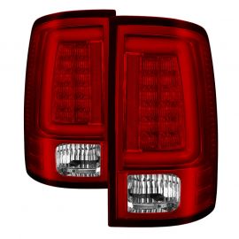 Spyder 09-16 Dodge Ram 1500 Light Bar LED Tail Lights - Red Clear ALT-YD-DRAM09V2-LED-RC buy in USA