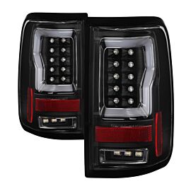 Spyder 04-08 Ford F-150 Projector Tail Lights - Light Bar DRL LED - Black ALT-YD-FF15004V2-LBLED-BK buy in USA