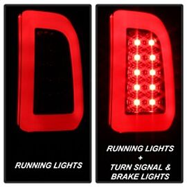 Spyder 97-03 Ford F150 Stylsd. F250 V3 Lght Bar LED Tail Lights - Blk Smk ALT-YD-FF15097V3-LBLED-BSM buy in USA