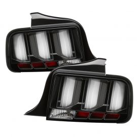 Spyder 05-09 Ford Mustang (White Light Bar) LED Tail Lights - Black ALT-YD-FM05V3-LED-BK buy in USA