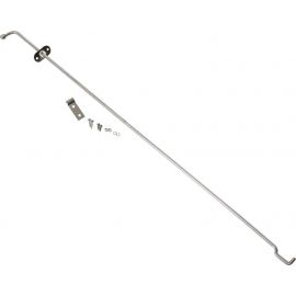 Kentrol 72-86 Jeep CJ Hood Prop Rod - Polished Silver buy in USA