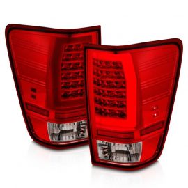 Anzo 04-15 Nissan Titan Full LED Tailights Chrome Housing Red/Clear Lens buy in USA