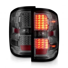 ANZO 15-19 Chevy Silverado 2500HD/3500HD (Factory Halogen Only) LED Tail Lights Smoke w/Clear Lens buy in USA