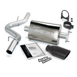 Banks Power 04-06 Jeep 4.0L Wrangler Unlimited Monster Exhaust Sys - SS Single Exhaust w/ Black Tip buy in USA