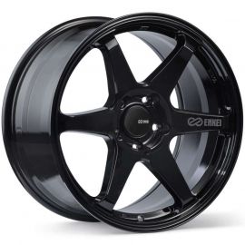 Enkei T6R 17x9 40mm Offset 5x114.3 Bolt Pattern 72.6 Bore Gloss Black Wheel buy in USA