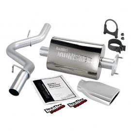 Banks Power 91-95 Jeep 4.0L Wrangler Monster Exhaust System - SS Single Exhaust w/ Chrome Tip buy in USA