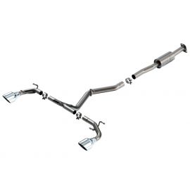 Borla 22-23 Subaru BRZ/Toyota GR86 2.4L RWD AT/MT ATAK Catback Exhaust - Polished Tips buy in USA