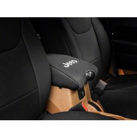 Officially Licensed Jeep 11-18 Wrangler JK Neoprene Center Console Arm Cover w/ Jeep Logo- Blk buy in USA