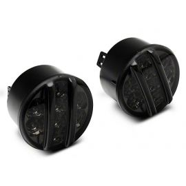 Raxiom 07-18 Jeep Wrangler JK Axial Series LED Front Turn Signals (Smoked) buy in USA