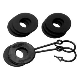 Daystar Black Locking D Ring Isolator Pair w/Washer Kit buy in USA