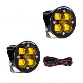 Baja Designs Squadron R SAE LED Spot Light - Amber - Pair buy in USA