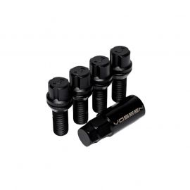 Vossen 30mm Lock Bolt - 14x1.25 - 17mm Hex - Cone Seat - Black (Set of 4) buy in USA