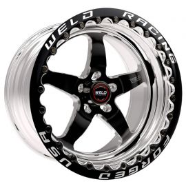 Weld S71 17x10 / 5x4.5 BP / 7.9in. BS Black Wheel (Low Pad) - Black Single Beadlock MT buy in USA