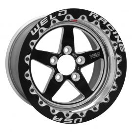 Weld S71 15x10.33 / 5x4.5 BP / 7.5in. BS Black Wheel (Medium Pad) - Black Single Beadlock MT buy in USA