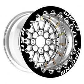 Weld Tuner Import Drag 13x10 / 4x100mm BP / 5in. BS Black Wheel CTR Single Beadlock buy in USA