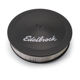 Edelbrock Air Cleaner Pro-Flo Series Round Steel Top Paper Element 14In Dia X 3 75In Dropped Base buy in USA