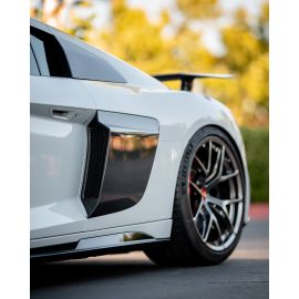 2017-2023 Audi R8 OEM Carbon Fiber Authentic Audi Sport LMS GT4 Side Blades (Gen 2) buy in USA