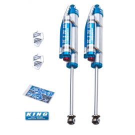 King Shocks 07-18 Jeep Wrangler JK Rear 2.5 Dia Piggy Hose Res Shocks 3-5in Lift w/Adjuster (Pair) buy in USA