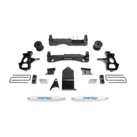 Fabtech 14-18 GM C/K1500 P/U w/oE Alm Or Stmp Stl UCA 4in Basic Sys w/Perf Shks buy in USA